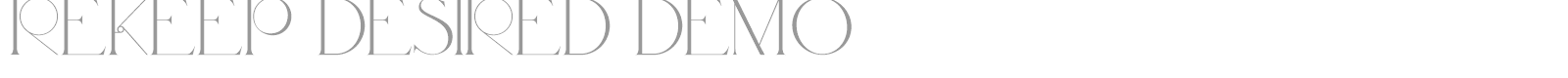 Rekeep Desired font preview